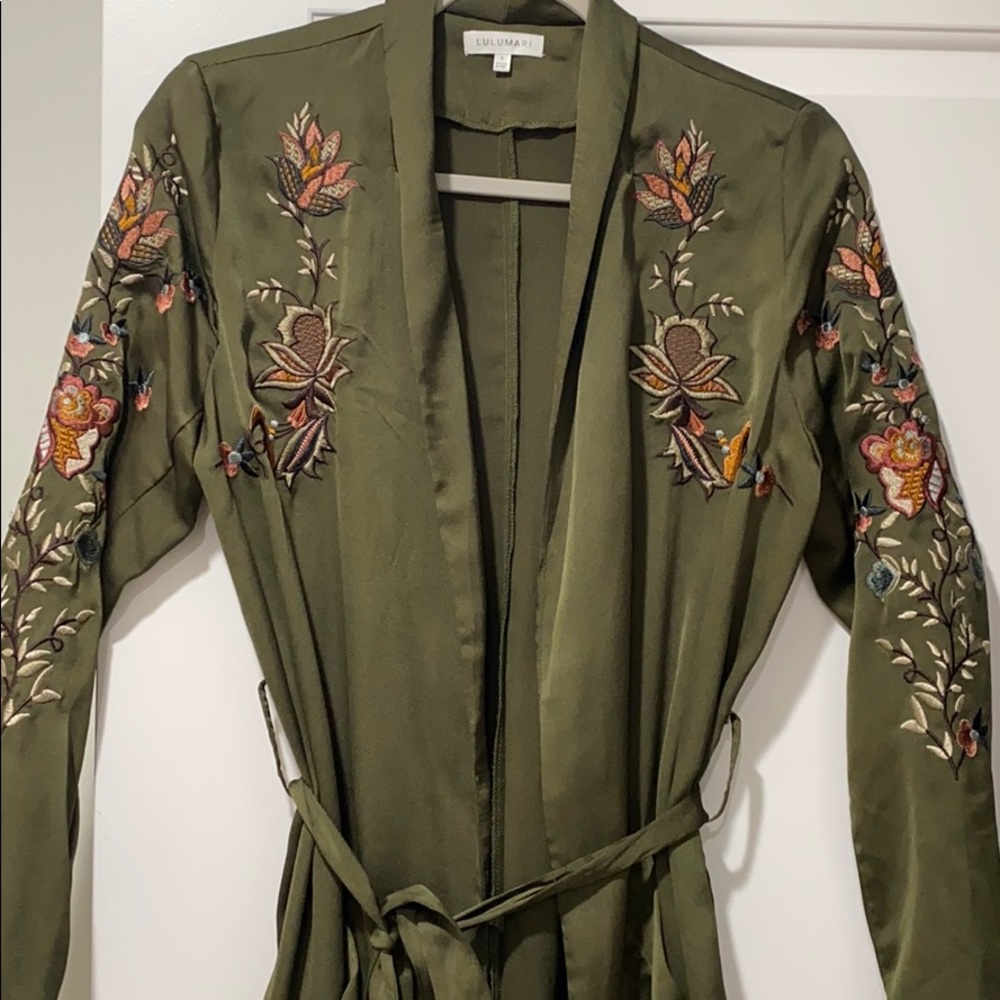 Beautiful fashionable longline kimono